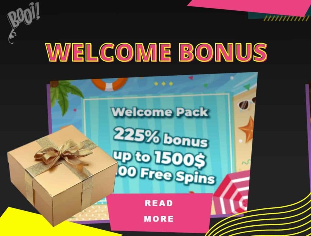 Welcome Bonus Booi Casino information