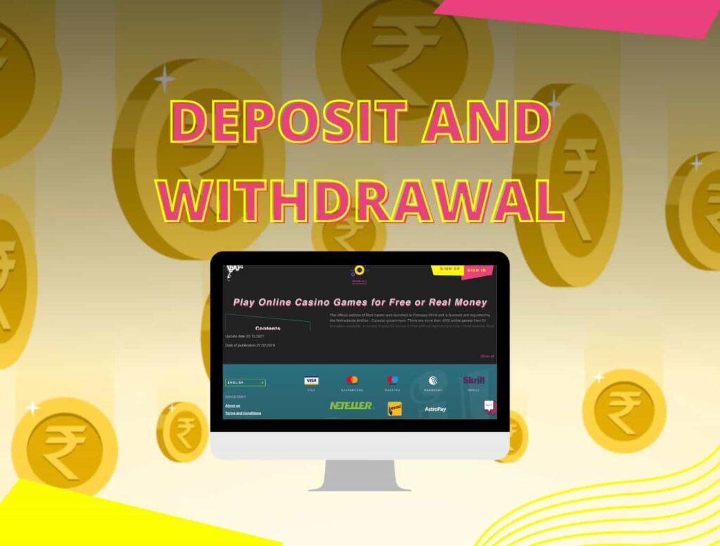 booi casino deposit and withdrawal instruction in India