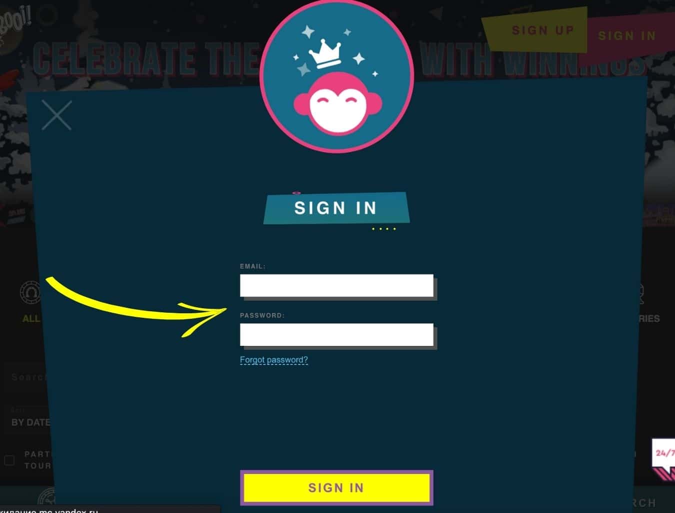 how to sign in at Booi Casino India